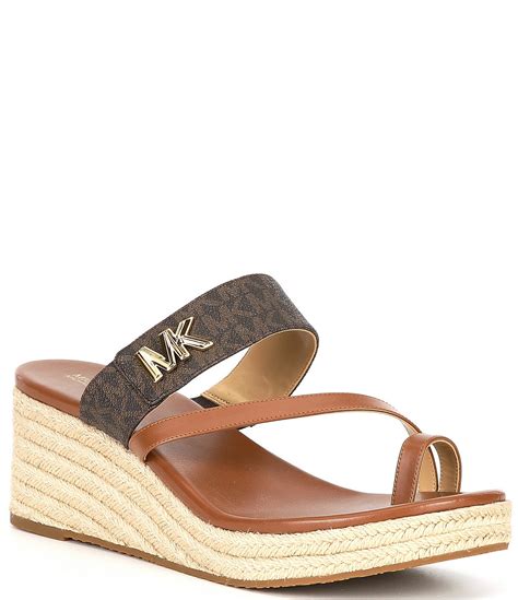 michael kors pink jelly sandals|michael kors jilly mid wedge.